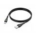 USB кабель Borofone BX65 з індикатором Type-C 3A 1m чорний