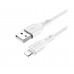 USB кабель Borofone BX66 Lightning 2.4A 1m белый