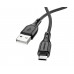 USB кабель Borofone BX66 Micro 2.4A 1m черный