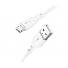 USB кабель Borofone BX66 Type-C 5A 1m білий