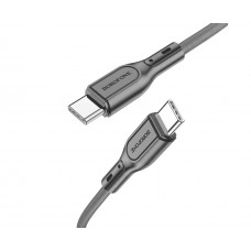 USB кабель Borofone BX66 Type-C - Type-C 3A 60W PD 1m чорний