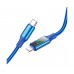 USB кабель Borofone BU32 1m 5A PD Type-C на Lightning синій