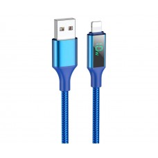 USB кабель Borofone BU32 1m 5A Lightning синій