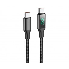 USB кабель Borofone BU32 1m 100W PD Type-C на Type-C чорний