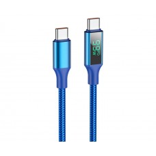 USB кабель Borofone BU32 1m 100W PD Type-C на Type-C синій