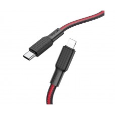 USB кабель Hoco X69 1m PD Type-C на Lightning чорно-червоний