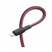 Кабель Hoco X69 USB to Lightning 1m чорно-червоний