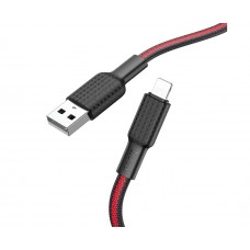 Кабель Hoco X69 USB to Lightning 1m чорно-червоний