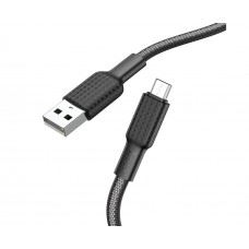 Кабель Hoco X69 USB to MicroUSB 1m чорно-білий