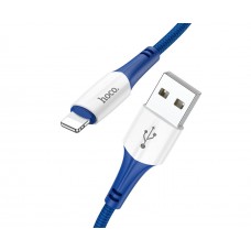 USB кабель Hoco X70 Lightning 2.4A 1m синій