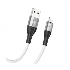 USB кабель Hoco X72 Lightning 2.4A 1m білий