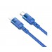 USB кабель Hoco U106 1m PD Type-C на Lightning синій