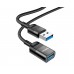 Кабель Hoco U107 удлинитель USB to USB (F) 1.2m black