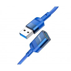 Кабель Hoco U107 подовжувач USB to USB (F) 1.2m blue