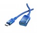 Кабель Hoco U107 подовжувач Type-C to USB (F) 1.2m blue