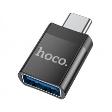 Адаптер OTG Hoco UA17 Type-C - USB 3.0(F) чорний
