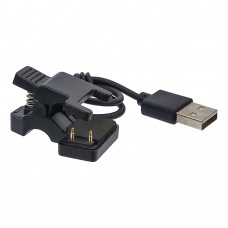 USB кабель для смарт часов универсальный прищепка (2 pin) 7 mm черный