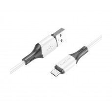 USB кабель Borofone BX79 Micro 2.4A 1m белый
