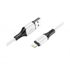USB кабель Borofone BX79 Lightning 2.4A 1m білий