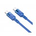 Кабель Hoco U106 Type-C to Type-C PD 100W 1.2m blue