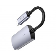 Адаптер перехідник Hoco UA20 4K Type-C to HDMI (F) 0.115m сріблястий