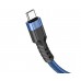 USB кабель Hoco U110 Type-C 3A 1.2m синий