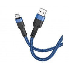 USB кабель Hoco U110 Type-C 3A 1.2m синий