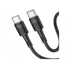 USB кабель Hoco X83 Type-C - Type-C 3A 60W PD 1m чорний