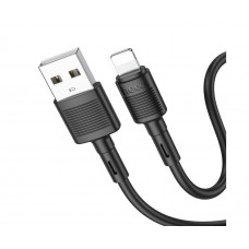 USB кабель Hoco X83 Lightning 2.4A 1m чорний