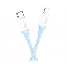 USB кабель Borofone BX68 Type-C - Lightning 2.4A 20W PD 2m синій