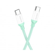 USB кабель Borofone BX68 Type-C - Type-C 5A 100W PD 2m зелений