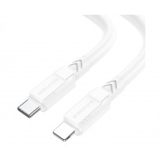USB кабель Borofone BX81 Type-C - Lightning 2.4A 20W PD 1m білий