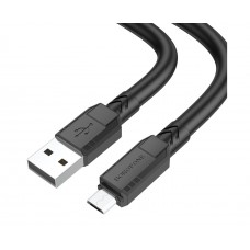 USB кабель Borofone BX81 Micro 2.4A 1m чорний