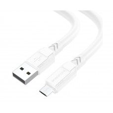 USB кабель Borofone BX81 Micro 2.4A 1m белый