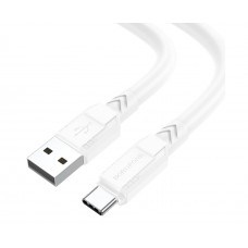 USB кабель Borofone BX81 Type-C 3A 1m білий