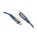 USB кабель Hoco S51 Type-C - Lightning 3A 20W PD 1.2m синій