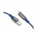 USB кабель Hoco S51 Lightning 2.4A 1.2m синий