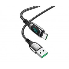 USB кабель Hoco S51 Type-C 5A 1.2m чорний