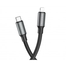 USB кабель Borofone BX82 Type-C - Lightning 3A 20W PD 1m чорний