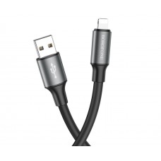 USB кабель Borofone BX82 Lightning 2.4A 1m чорний
