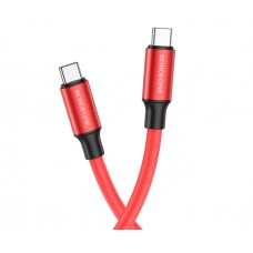 USB кабель Borofone BX82 Type-C - Type-C 3A 60W PD 1m красный