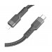 USB кабель Hoco U110 Type-C - Lightning 3A 20W PD 1.2m чорний