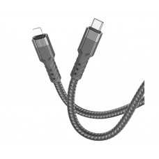USB кабель Hoco U110 Type-C - Lightning 3A 20W PD 1.2m чорний