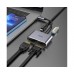 OTG перехідник Hoco HB30 Type-C to HDMI + VGA + USB3.0 + PD сірий