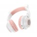 Бездротові накладні навушники Borofone BO18 Cat ear білі