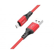 Кабель Hoco X86 USB to MicroUSB 1m червоний
