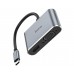 Мультиадаптер хаб Hoco HB29 2в1 Type-C to HDMI (F)/VGA (F) 0.15m