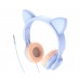 Наушники накладные проводные Hoco W36 Cat ear синие