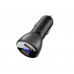 Автомобільний зарядний пристрій Acefast B7 c дисплеєм 2 USB 5A 45W QC чорний