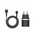Сетевое зарядное устройство Hoco C12Q 1 USB 3A QC3.0 Type-C чёрное
